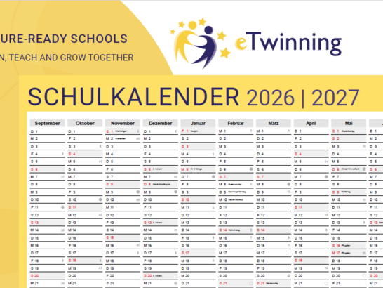 eTwinning-Wandkalender 2026-27