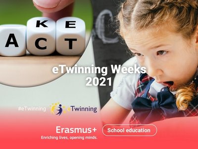 eTwinning Weeks 2021, staunendes Kind